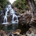 Western Creek Falls - top and bottom tiers