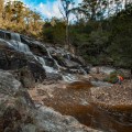 Side view of Echo Falls