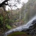 Bridal Veil Falls from the cave behind