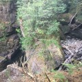 Boulder above the falls