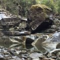 Tevelein Falls from below