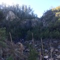 Looking into the cove containing Adams Falls